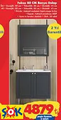 FOKUS 80 CM BANYO DOLAP